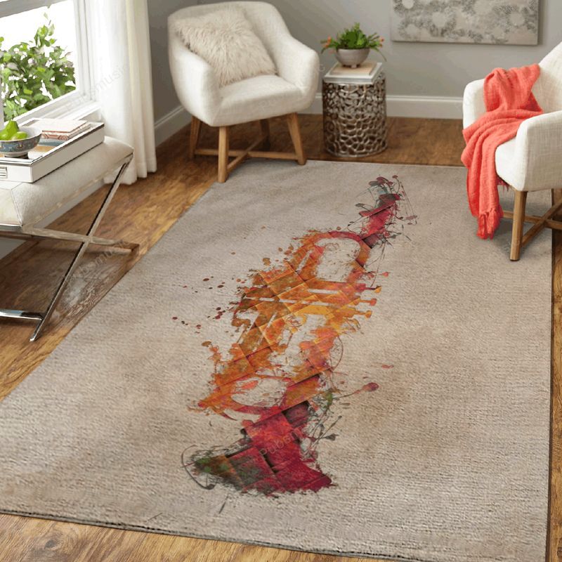 Trumpet Music Art Carpet Area Rug