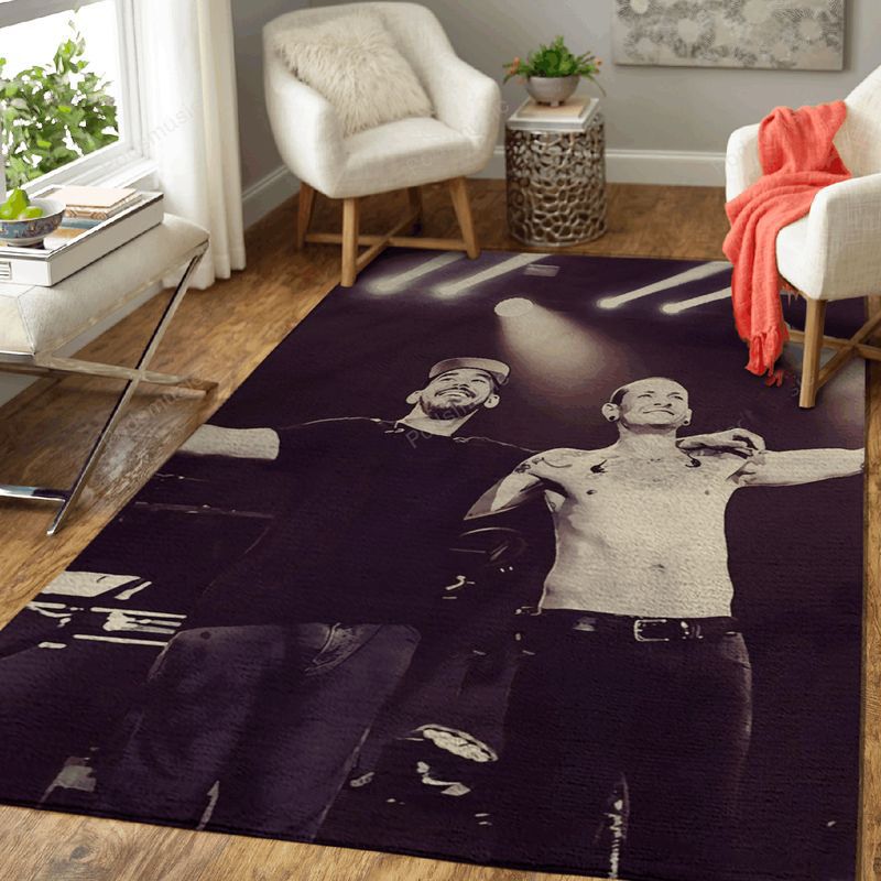 Chester Bennington Mike Shinoda Linkin Park 256 Music Art Carpet Area Rug