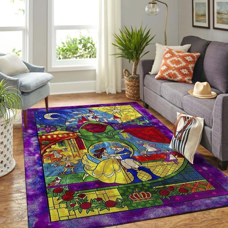 Beauty And The Beast Disney Ver 1 Carpet Area Rug