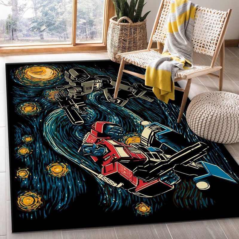 Starry Battle Starry Art Carpet Area Rug