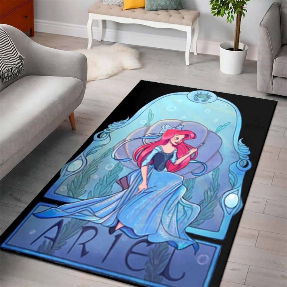 Ariel Disney Princess Characters Disney Movies 7 Carpet Area Rug