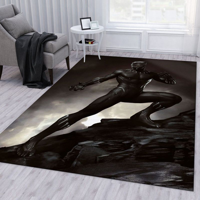 Black Panther Marvel 5 Carpet Area Rug