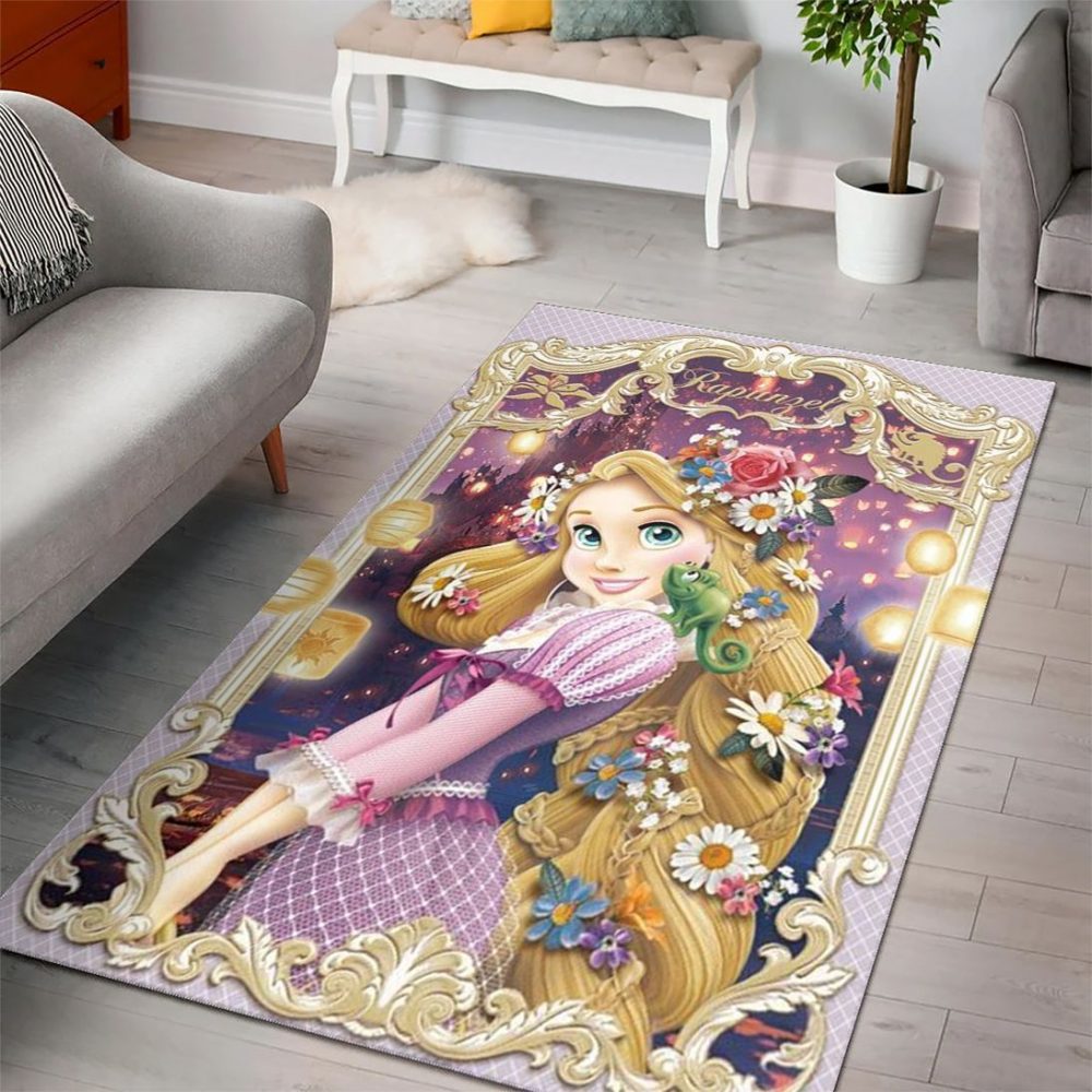 Tangled Disney Princess Characters Disney Movies 3 Carpet Area Rug