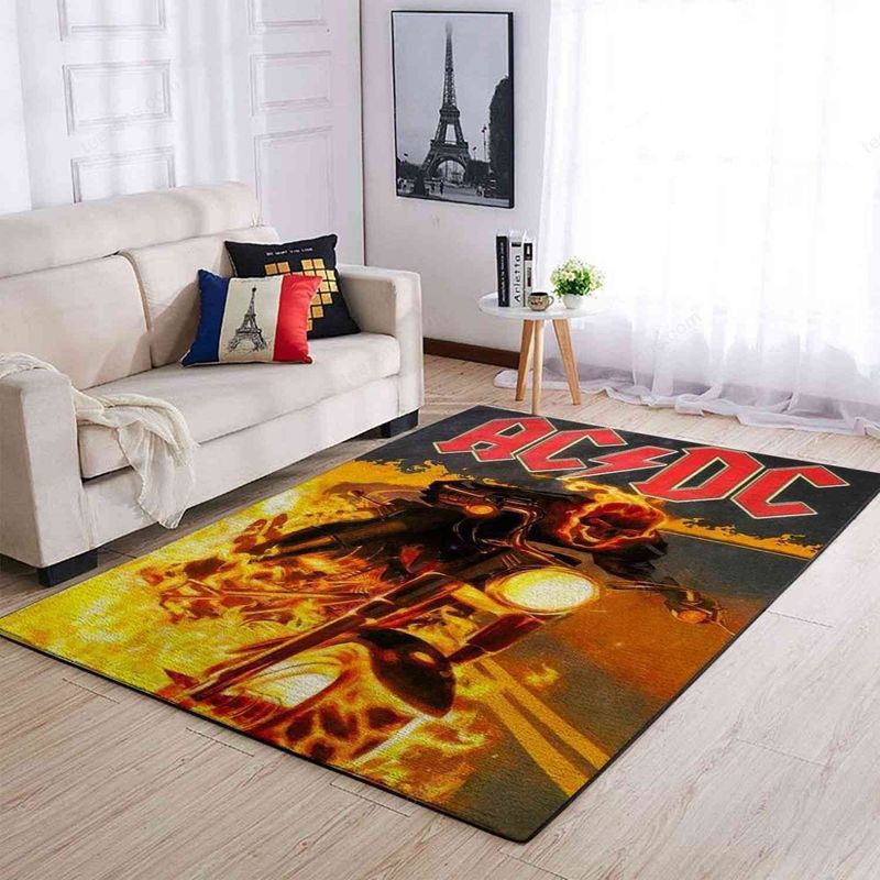 Ac Dc Hard Rock Band 6 Carpet Area Rug
