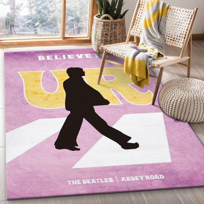 The Beatles Paul McCartney abbey road Believe in UR Carpet Area Rug