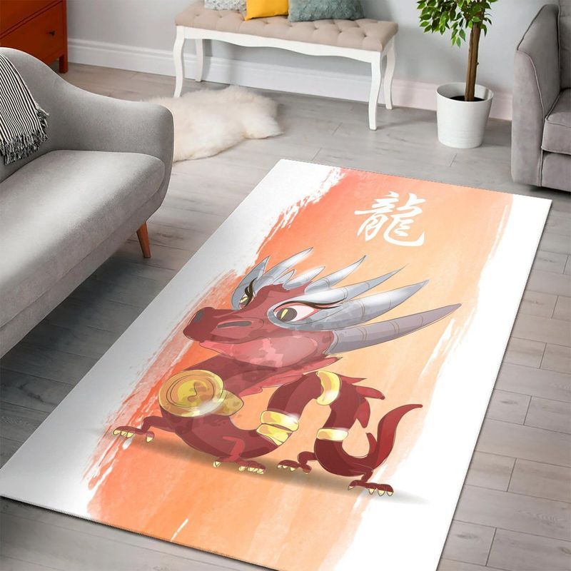 Chinese Zodiac Dragon Carpet Area Rug