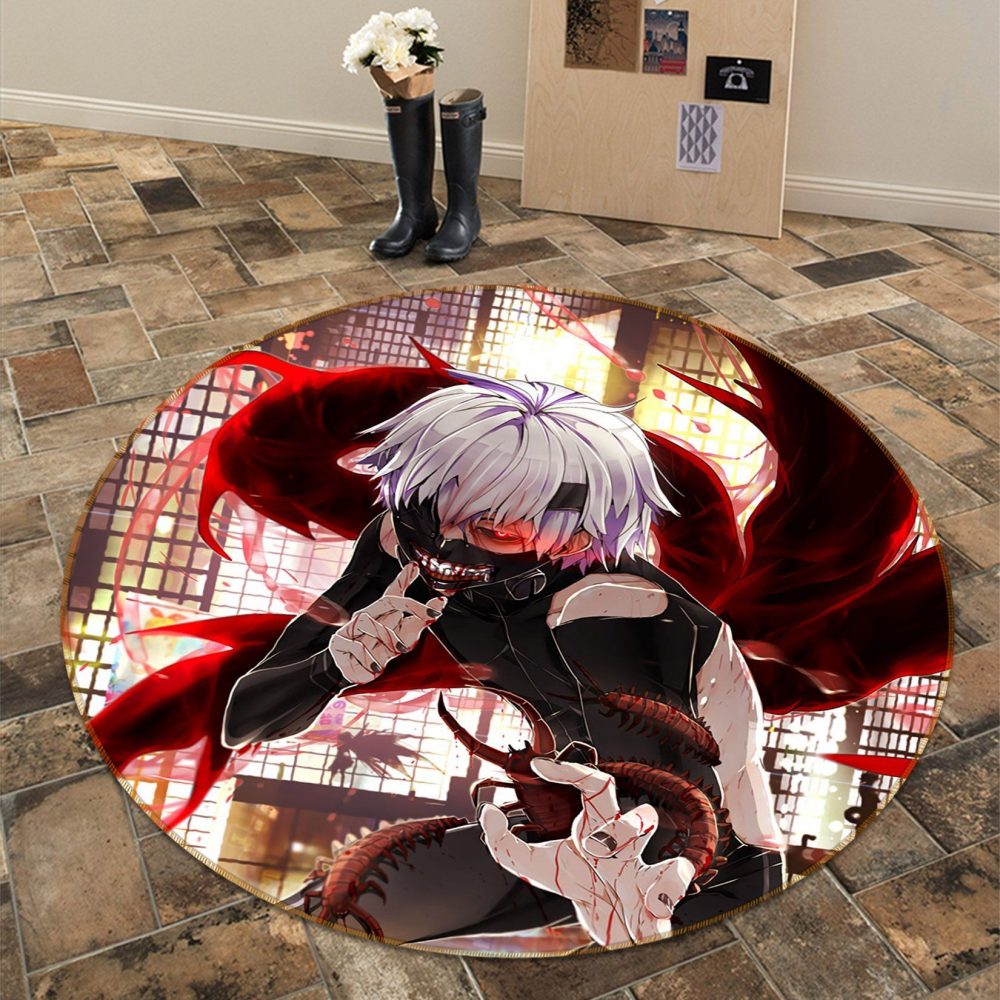 Tokyo Ghoul Anime 8 Round Carpet Area Rug