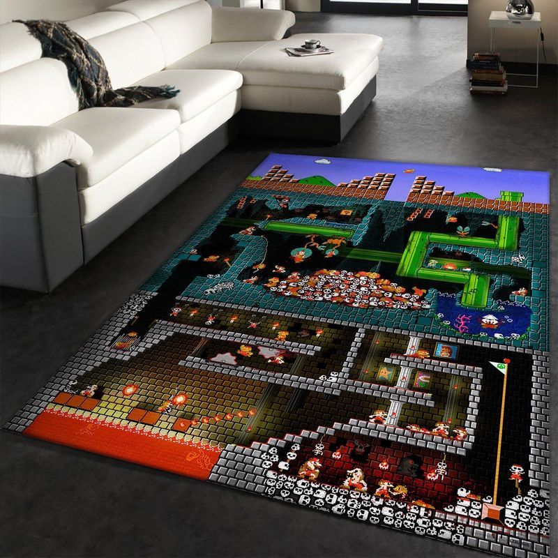 Super Mario Bros Carpet Area Rug 2