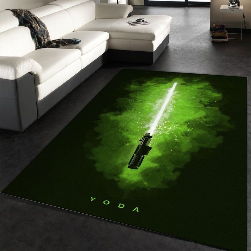 Yoda Star Wars Lightsabers Carpet Area Rug