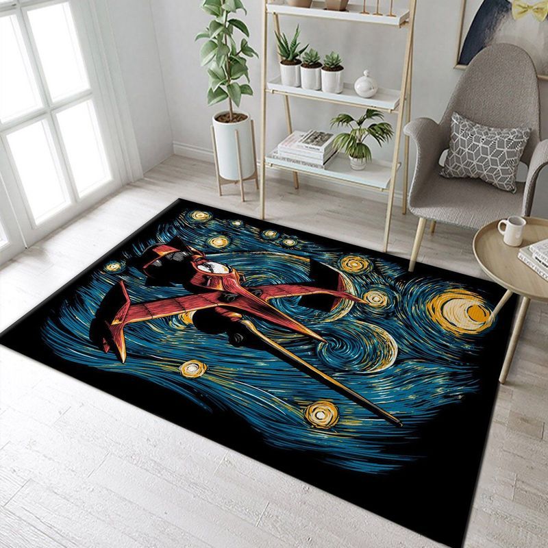 Starry Cowboy Starry Art Carpet Area Rug