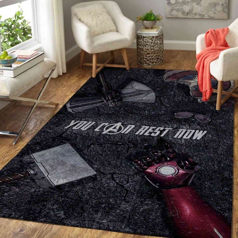 You can Rest Now Thor Iron Man Captain America Marvel Avengers Carpet Area Rug