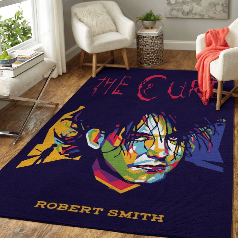 The Cure Robert Smith Wpap Music Art Carpet Area Rug