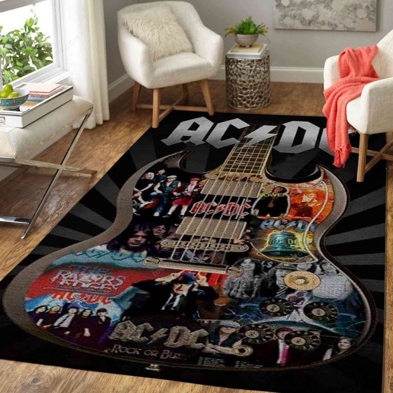 Ac Dc Hard Rock Band 7 Carpet Area Rug