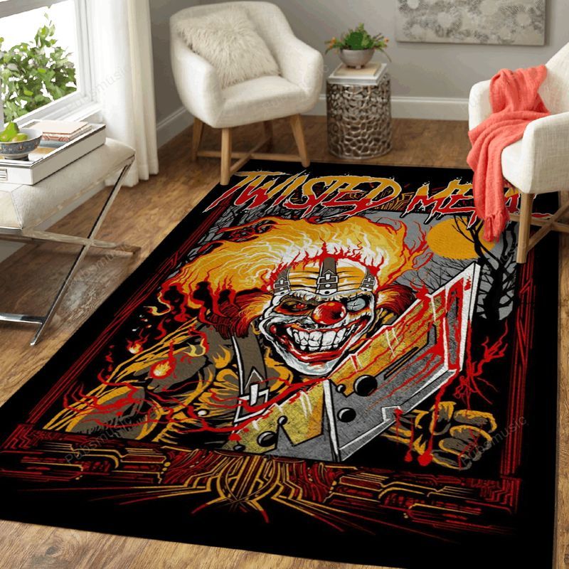 Twisted Metal Music Art Carpet Area Rug