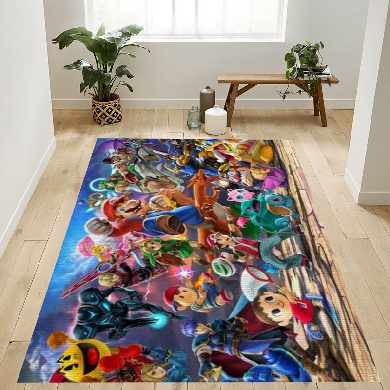 Super Mario 72 Carpet Area Rug 2