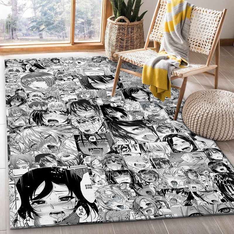 Anime Girl Face Carpet Area Rug