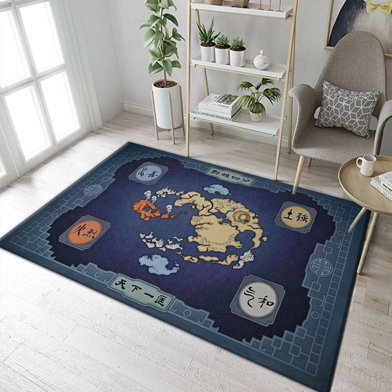 The Last Airbender Anime Map Carpet Area Rug