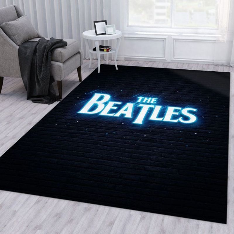 The Beatles Glow Font Carpet Area Rug