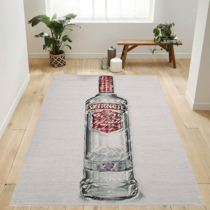 Wine Beverage Vodka Smirnoff Carpet Area Rug