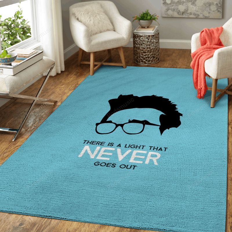 The Smiths Blue Music Icons Art Carpet Area Rug