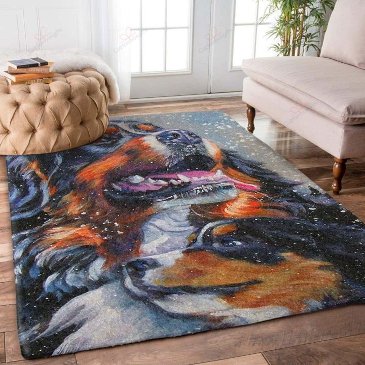 Bernese Dog Carpet Area Rug