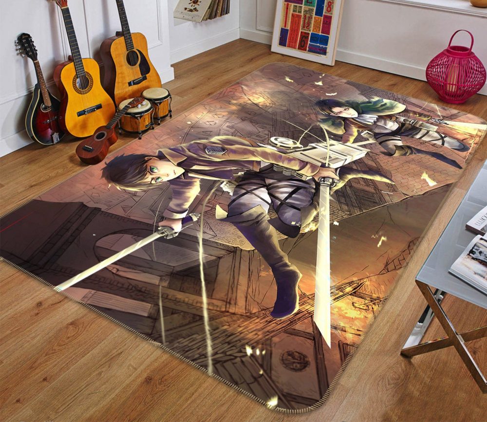 Attack On Titan Anime 3 Carpet Area Rug