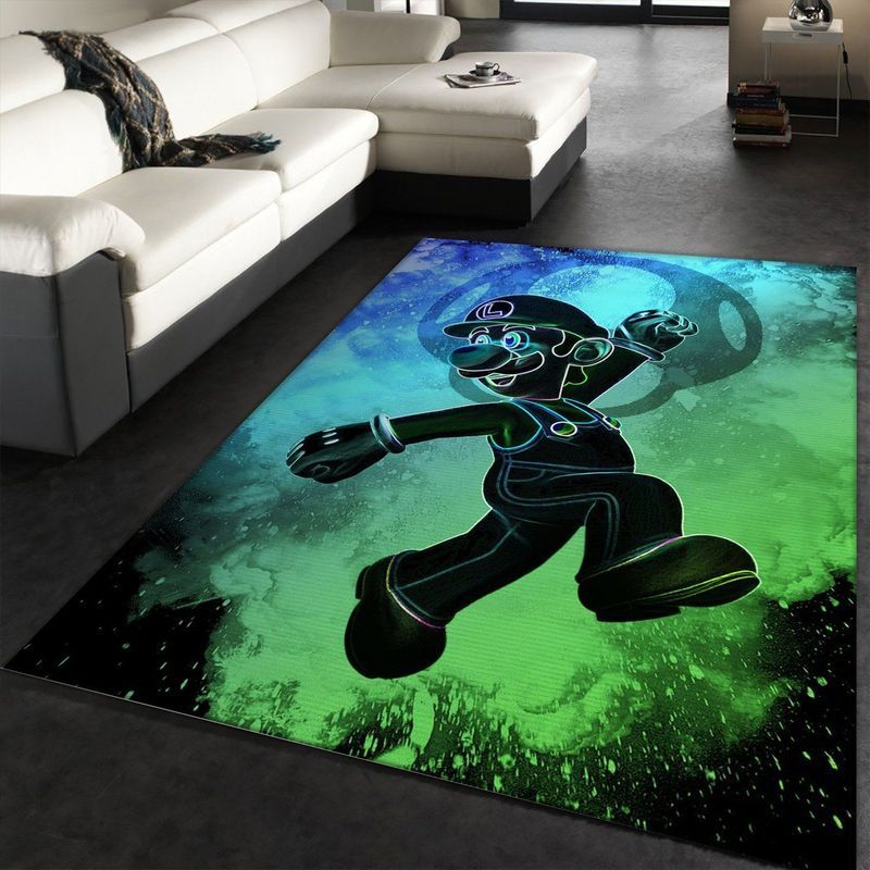 Super Mario Luigi 2 Carpet Area Rug