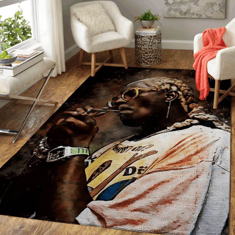 Young Thug Rapper Music World Art Carpet Area Rug