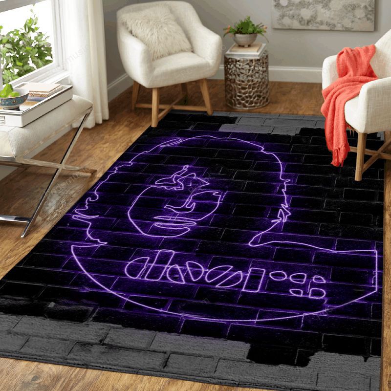 The Doors Neon Sign Music Art Carpet Area Rug
