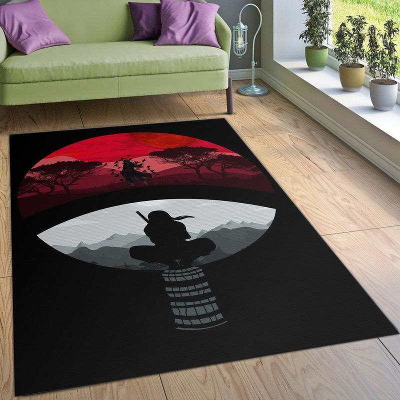 Anime Naruto Itachi Uchiha Anime Carpet Area Rug