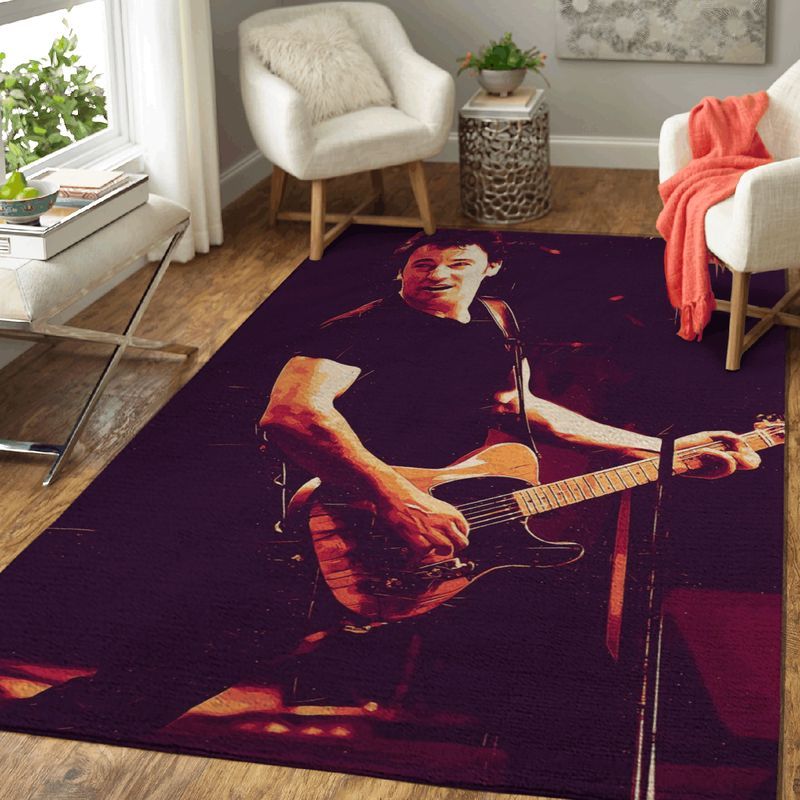Bruce Springsteen Rock Music Art Carpet Area Rug