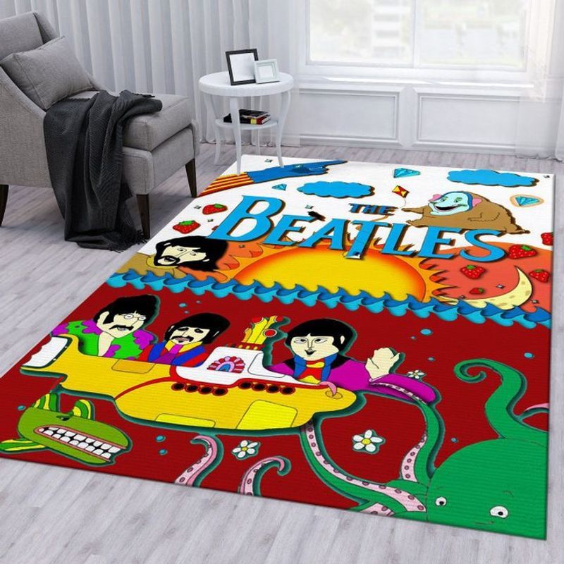 The Beatles Chibi Painting Christmas Gift Carpet Area Rug