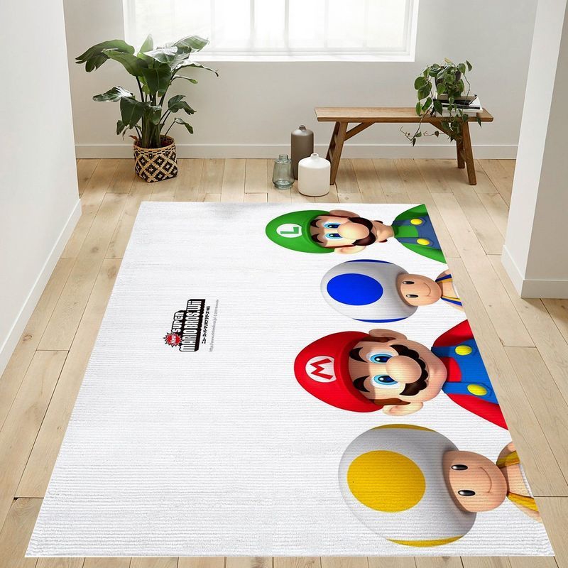 Super Mario 44 Carpet Area Rug