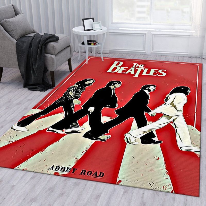 Abbey Road Vector The Beatles Vintage Carpet Area Rug
