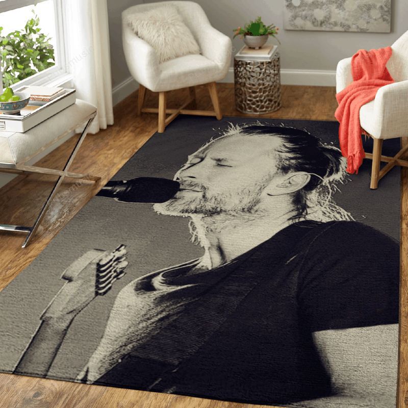 Thom Yorke Face Music Art Carpet Area Rug