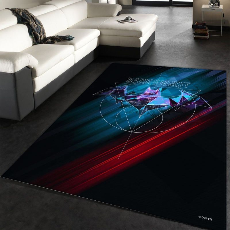 Batman Dark Knight Prismatic Logo Carpet Area Rug