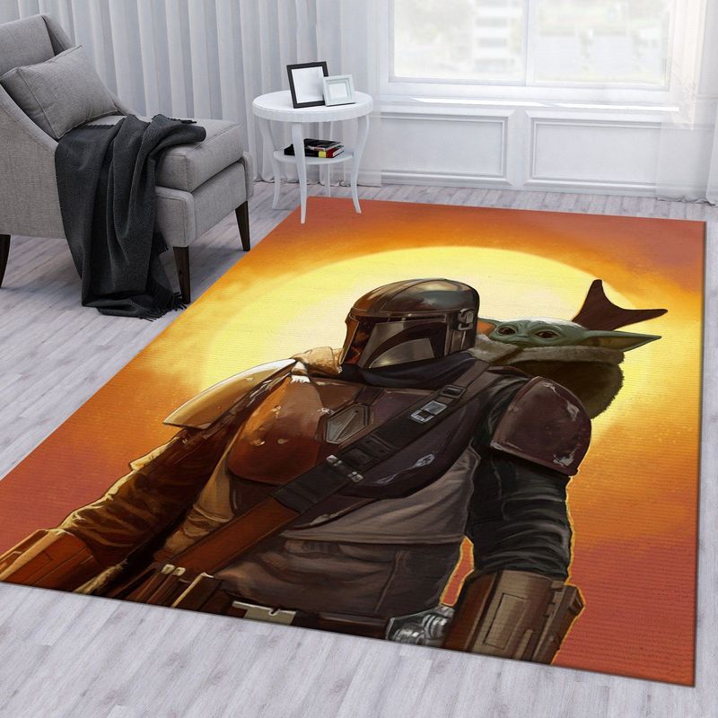 Baby Yoda Mandalorian Star Wars Ver6 Carpet Area Rug