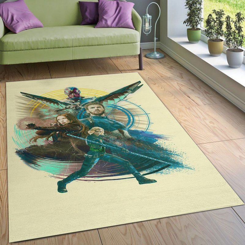 Avengers Civil War Team Captain Carpet Area Rug