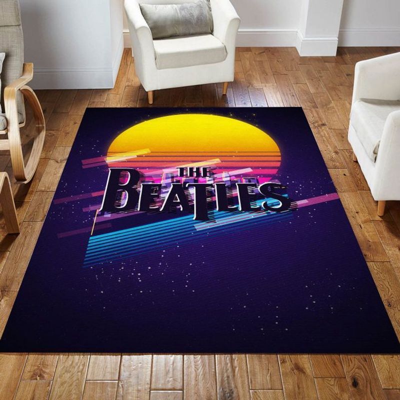 The Beatles Sunset Galaxy 3D Carpet Area Rug