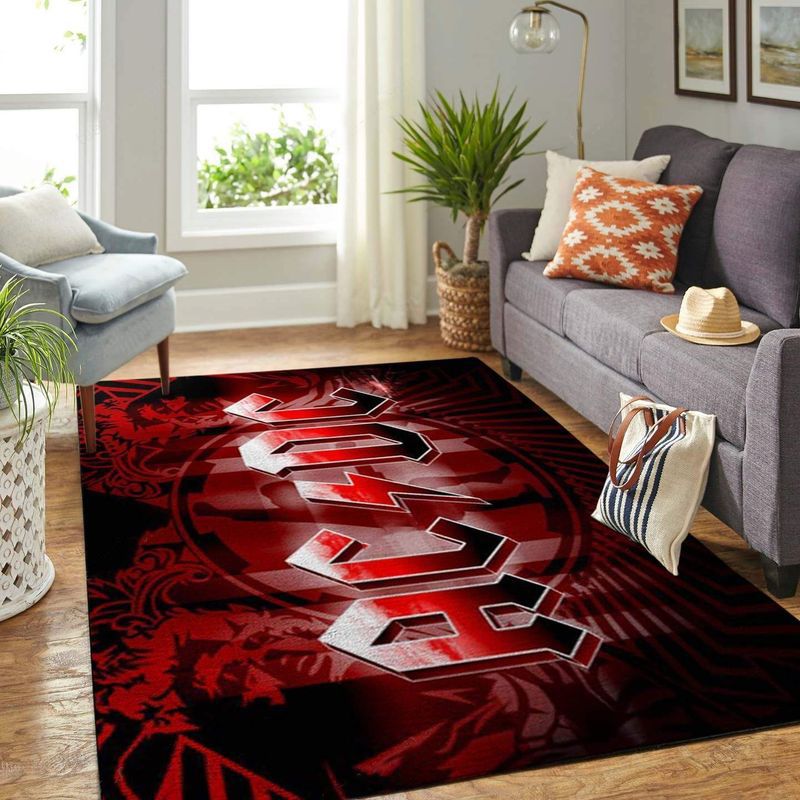 Ac Dc Hard Rock Band 1 Carpet Area Rug