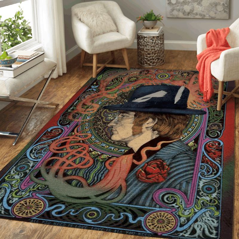 Beatles John Lennon Rock Band Member Art Carpet Area Rug