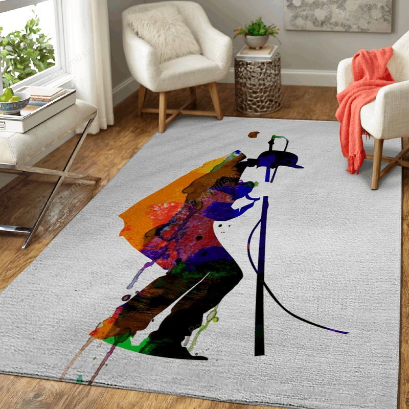 Tom Watercolor Music Legends Art Carpet Area Rug