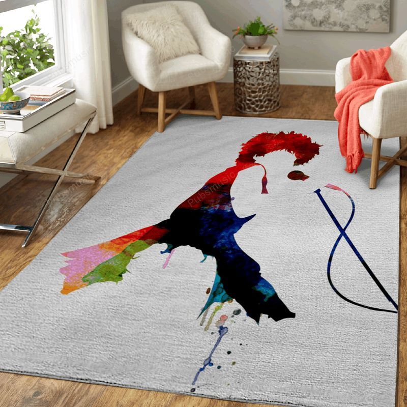 Tina Watercolor Music Legends Art Carpet Area Rug