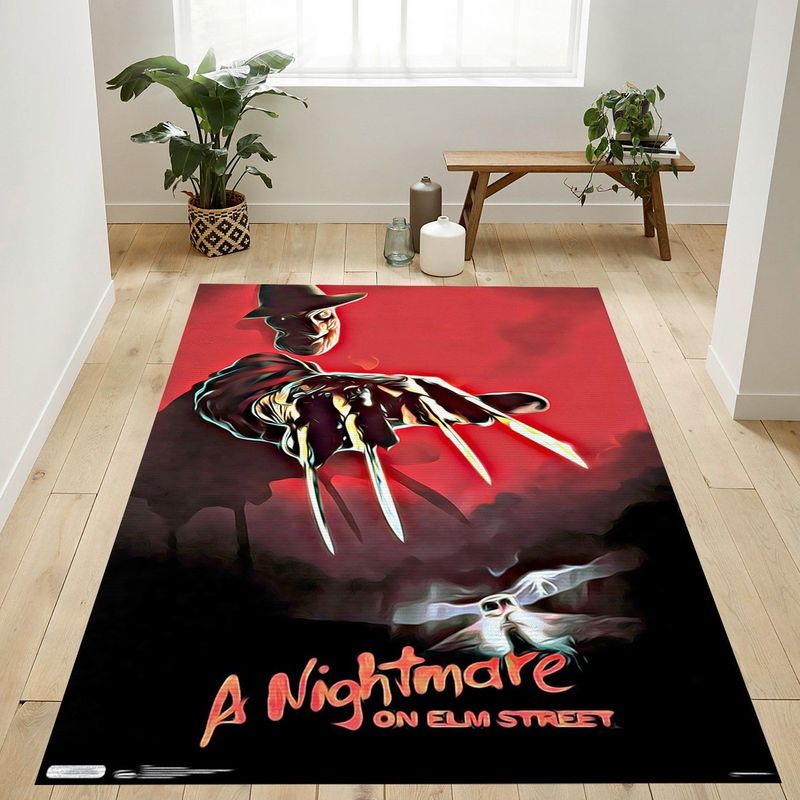 A Nightmare On Elm Street One Sheet Carpet Area Rug