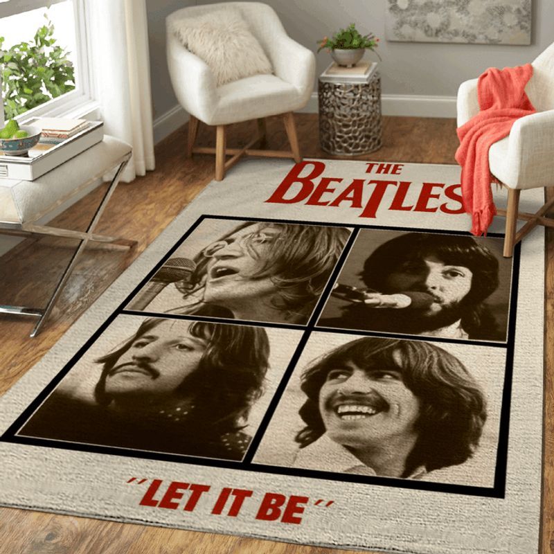 The Beatles Band Members Let It Be Carpet Area Rug