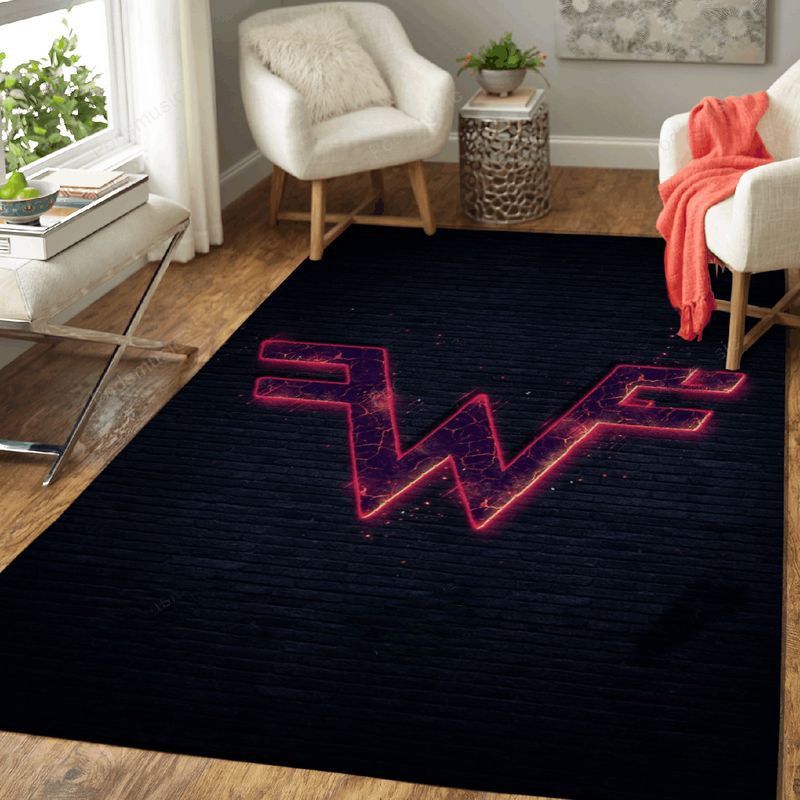 Weezer Music Symbol Art Carpet Area Rug