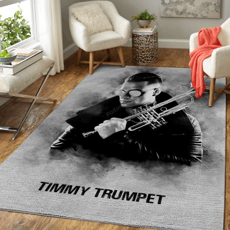 Timmy Trumpet Music Monochrome Art Carpet Area Rug