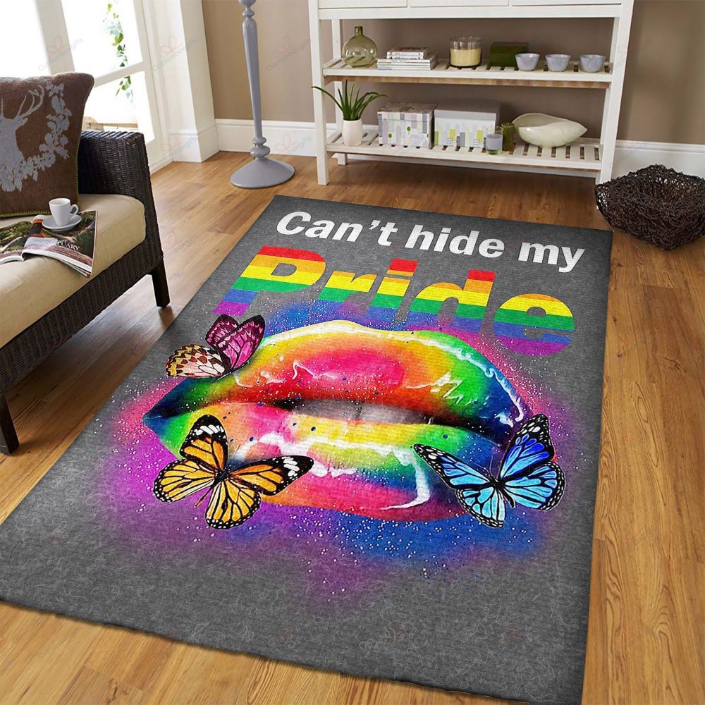 Cant Hide My Pride LGBT Carpet Area Rug