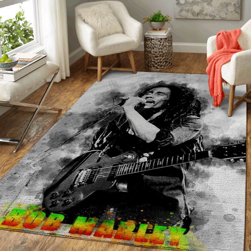 Bob Marley Music Art Carpet Area Rug
