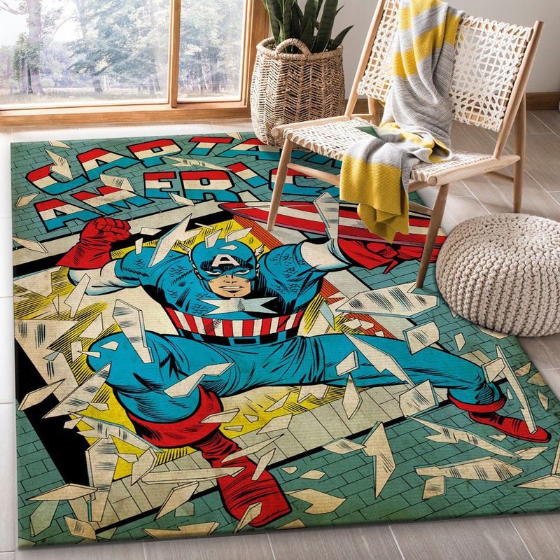 Captain America Marvel Carpet Area Rug 2